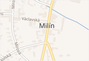 Hatě v obci Cetyně - mapa ulice