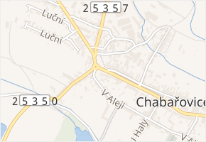 Bezová v obci Chabařovice - mapa ulice