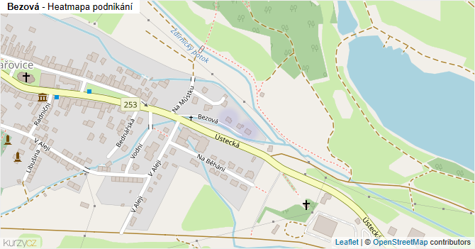 Bezová - mapa podnikání