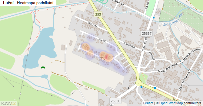 Luční - mapa podnikání