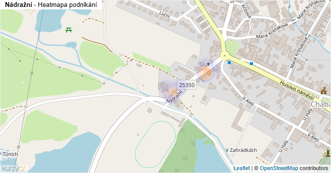 Nádražní - mapa podnikání