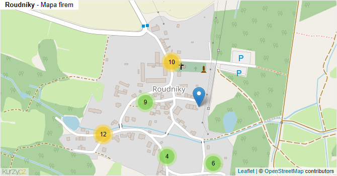 Roudníky - mapa firem