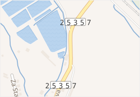 Smetanova v obci Chabařovice - mapa ulice