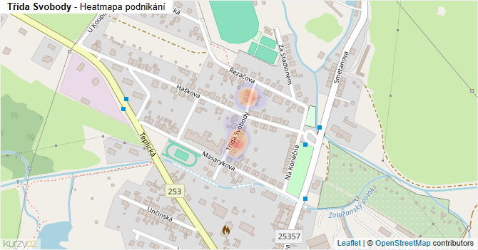 Třída Svobody - mapa podnikání