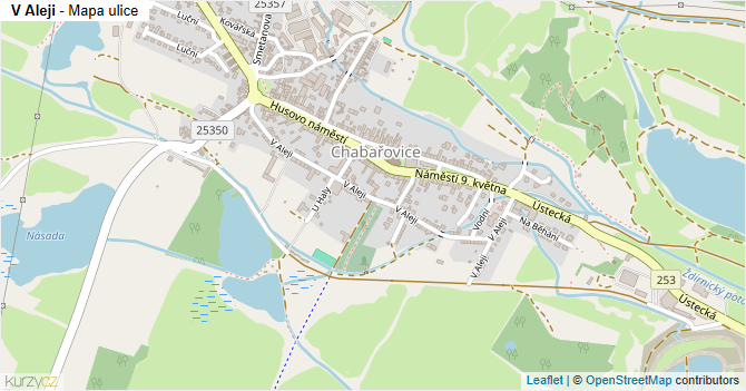 V Aleji - mapa ulice