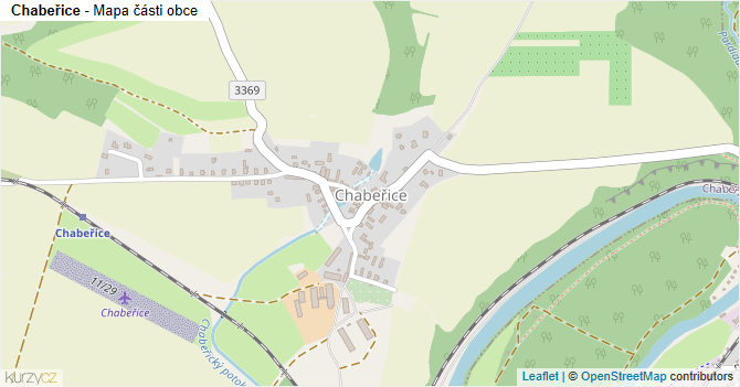 Chabeřice - mapa části obce