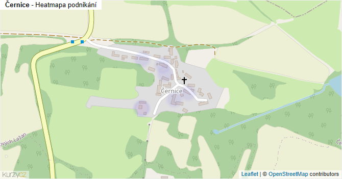 Černice - mapa podnikání