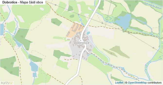 Dobrotice - mapa části obce