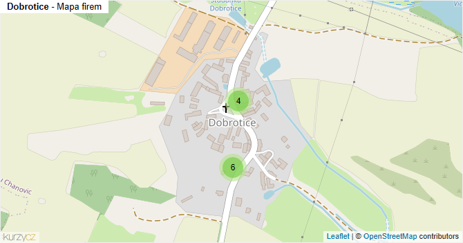 Dobrotice - mapa firem