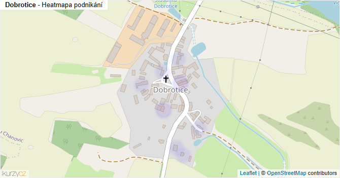 Dobrotice - mapa podnikání