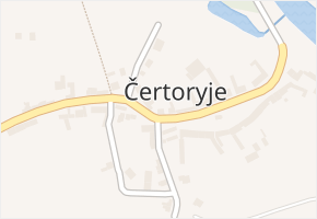 Čertoryje v obci Charváty - mapa části obce