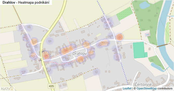 Drahlov - mapa podnikání