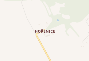 Hořenice v obci Chbany - mapa části obce