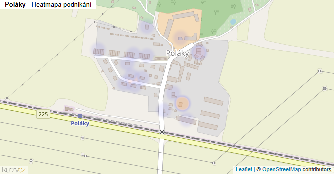 Poláky - mapa podnikání