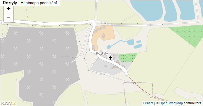 Roztyly - mapa podnikání