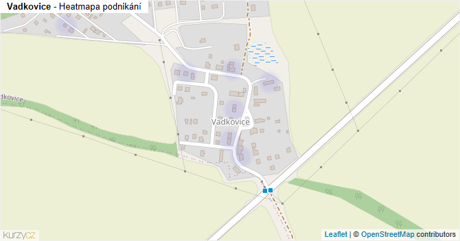 Vadkovice - mapa podnikání