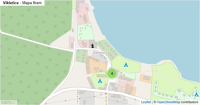 Vikletice - mapa firem