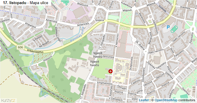 17. listopadu - mapa ulice