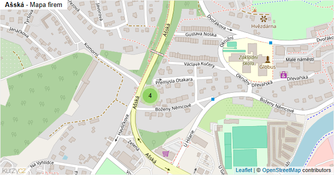 Ašská - mapa firem