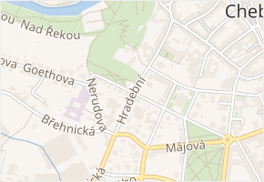 Brandlova v obci Cheb - mapa ulice
