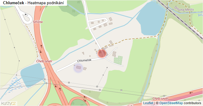 Chlumeček - mapa podnikání