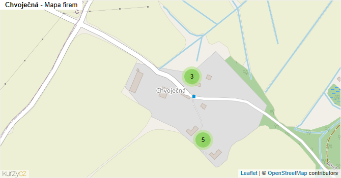 Chvoječná - mapa firem