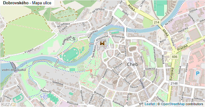 Dobrovského - mapa ulice