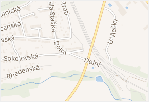 Dolní v obci Cheb - mapa ulice