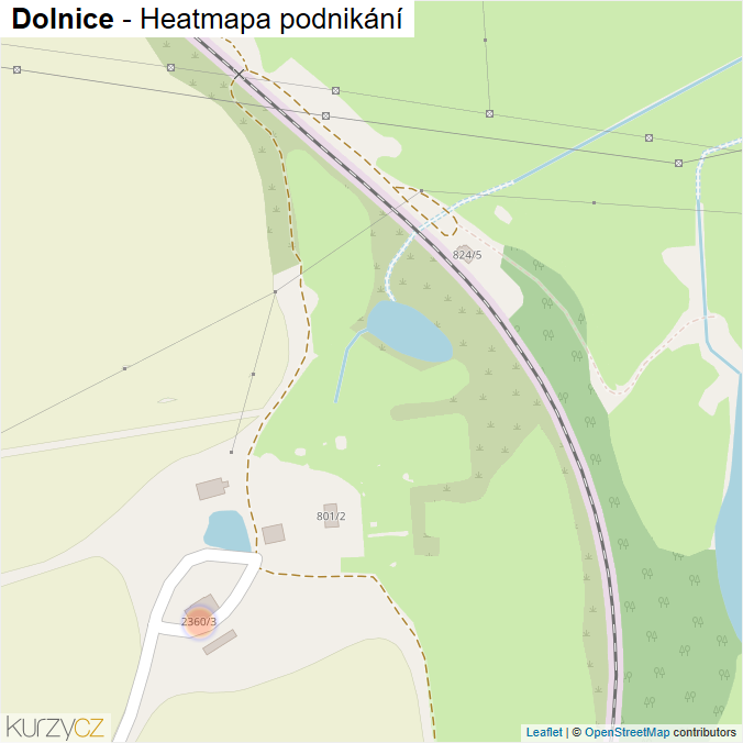 Mapa Dolnice - Firmy v ulici.