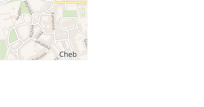 Dominikánská v obci Cheb - mapa ulice