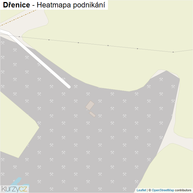 Mapa Dřenice - Firmy v části obce.