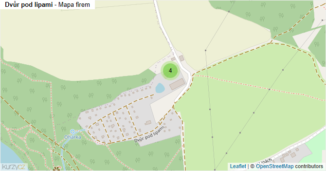 Dvůr pod lipami - mapa firem