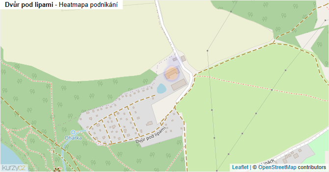 Dvůr pod lipami - mapa podnikání