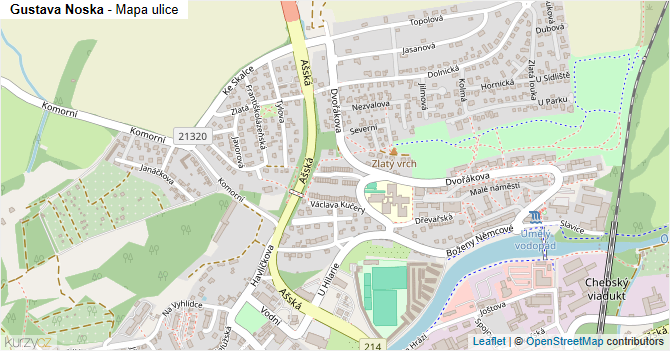 Gustava Noska - mapa ulice