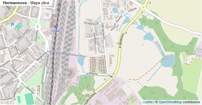 Hermannova - mapa ulice