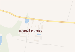 Horní Dvory v obci Cheb - mapa části obce