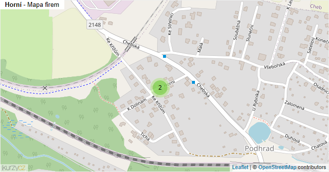 Horní - mapa firem