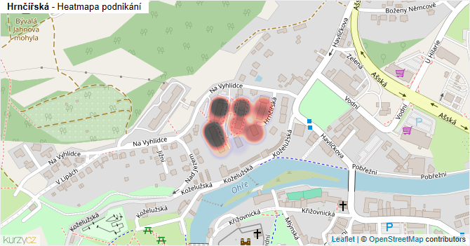 Hrnčířská - mapa podnikání