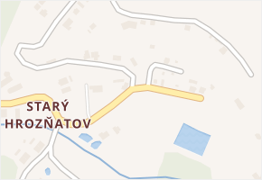 Hrozňatov v obci Cheb - mapa části obce