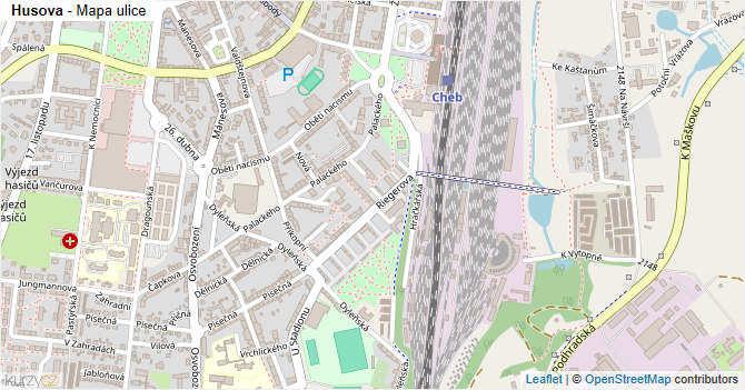 Husova - mapa ulice