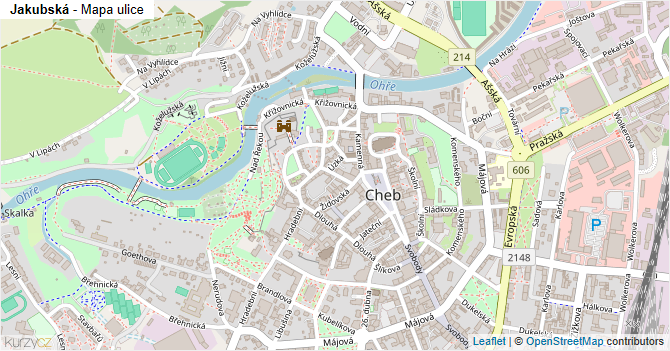 Jakubská - mapa ulice