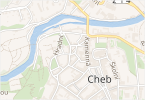 Jánské náměstí v obci Cheb - mapa ulice