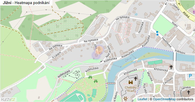 Jižní - mapa podnikání