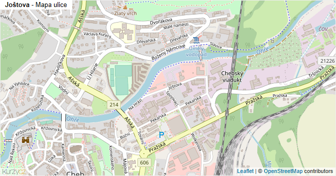 Joštova - mapa ulice