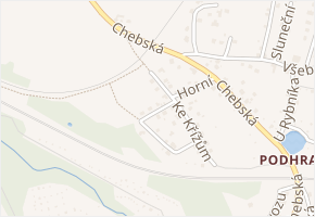 K Dolinám v obci Cheb - mapa ulice