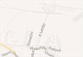 K Letišti v obci Cheb - mapa ulice