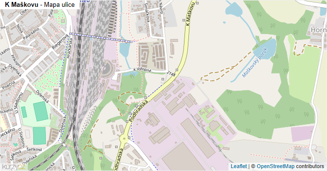 K Maškovu - mapa ulice
