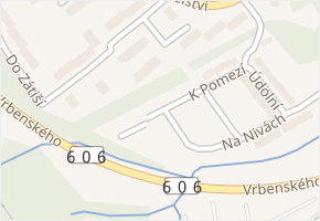 K Pomezí v obci Cheb - mapa ulice