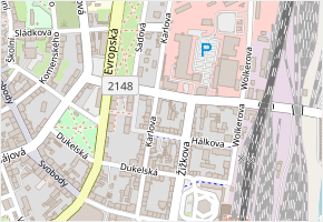 K Výtopně v obci Cheb - mapa ulice