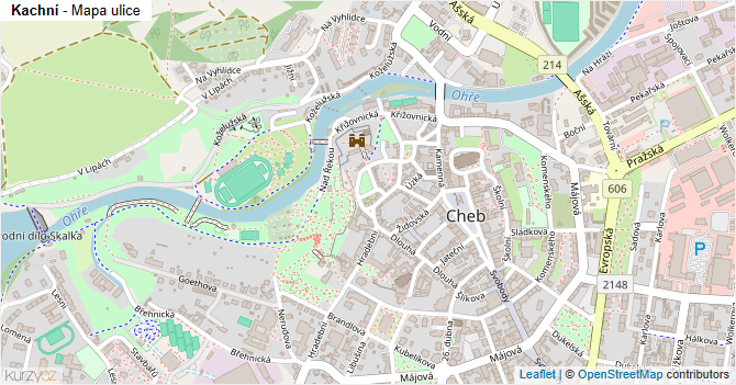 Kachní - mapa ulice